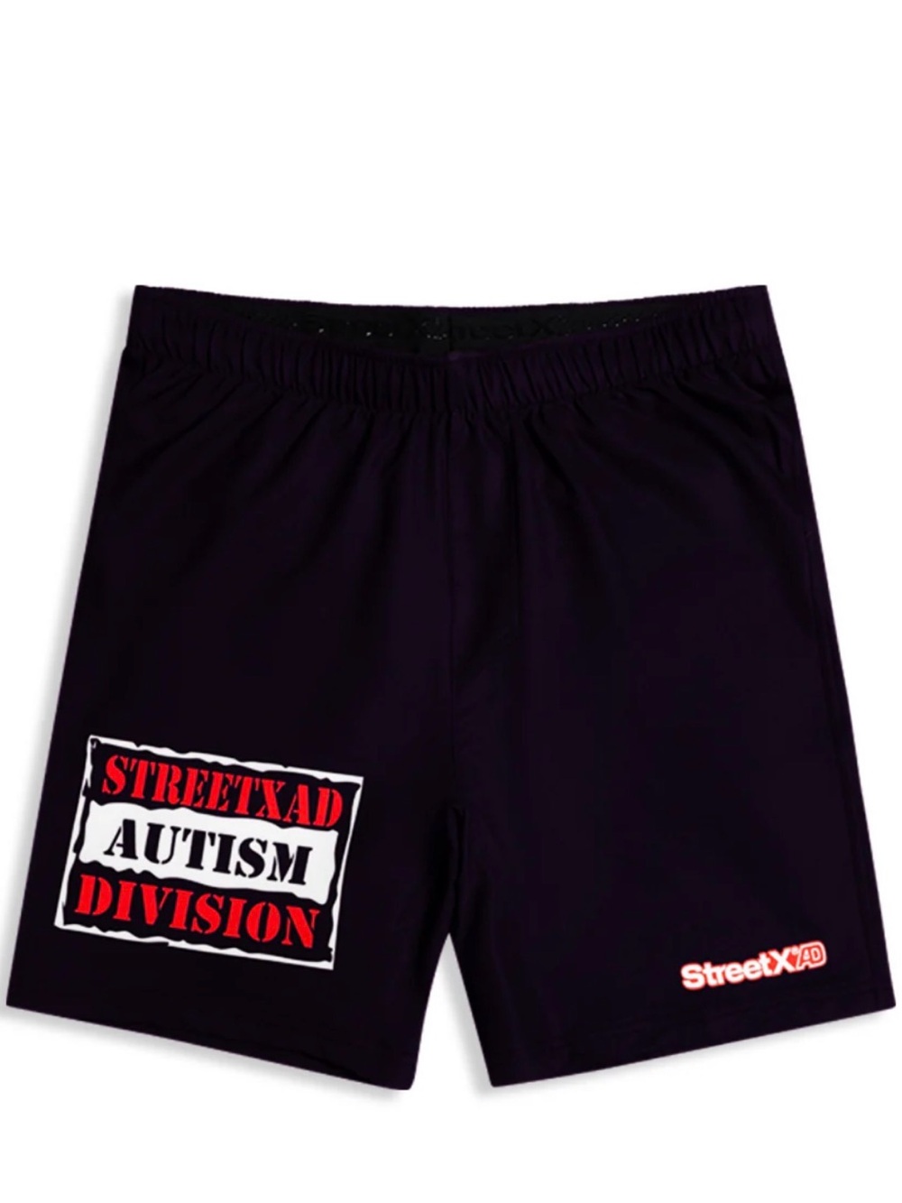 StreetXad Autism Division Black BJJ Shorts
